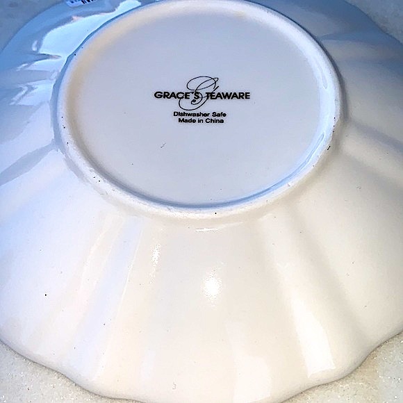 GRACES TEAWARE FOOTED CUP SAUCER SET NEW PASTEL BLACK FLORAL - Picture 9 of 9